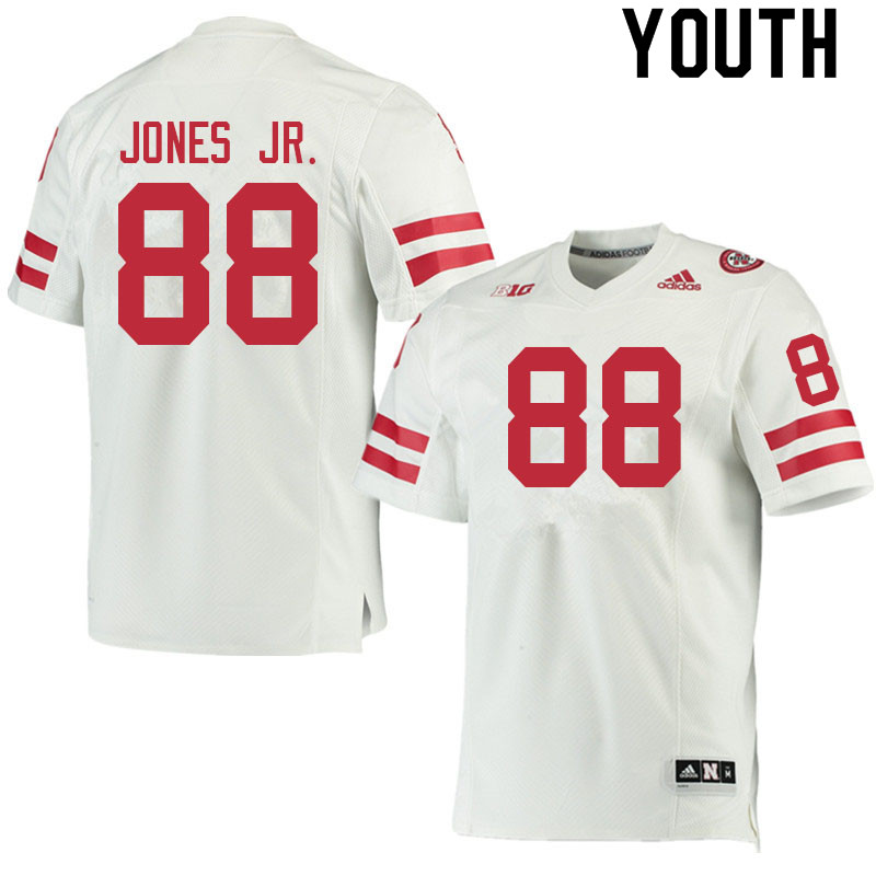 Youth #88 Victor Jones Jr. Nebraska Cornhuskers College Football Jerseys Sale-White